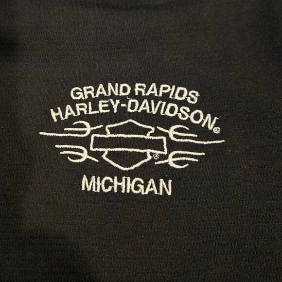 Harley-Davidson Solid Black Grand Rapids, Michigan Shirt 3XL - Picture 6 of 7